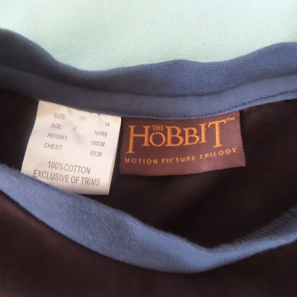 rare Vintage 2012 The Hobbit An Unexpected Journey tshirt sz 14 youth movie tee - Picture 4 of 5